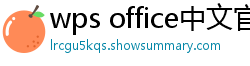 wps office中文官网